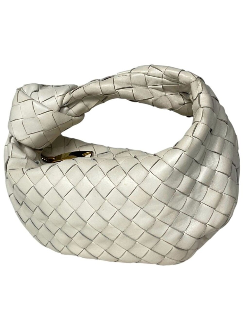 Bottega Veneta Handbag Intrecciato Leather White
